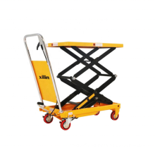 Xilin Hand scissor lift trolley Hydraulic lifter lift table 150KG 330LBS Hand lift table